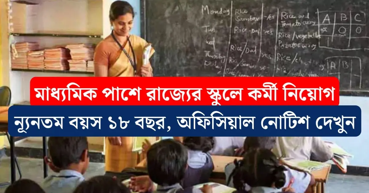 WB School Teacher Recruitment 2024